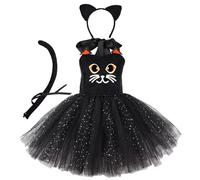 Songelt Accessori per costume da gatti orecchie da gatto fasce per capelli Tutus vestito accessori kit di Halloween travestimento costumi per bambini costume per bambini