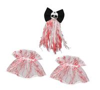 Songelt Accessori per giochi di ruolo da matrimonio punk tra cui forcine e braccialetti in pizzo polsini decorazioni per capelli per feste a tema Halloween accessori per cosplay intaglio dettagliato