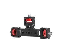 Songelt Adattatore triplo in alluminio con filettatura da 1/4 di pollice Supporto a 360 gradi per fotocamera Telefono treppiede Microfono Supporto per attrezzature fotografiche professionali