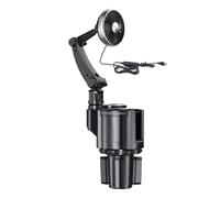 Songelt Auto Cup Holder USB Car Fan 2 In 1 Regolare Velocità 360 Gradi Ventola Rotante Per Rinfrescante Auto Aria