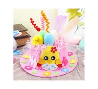Songelt Bambini Pasqua Tessuto Non Tessuto Cappello Kit Uovo Kit Fatto A Mano Per Il Bambino Vacanza Cartoon Cap Forniture Per Il Partito Cappelli di Pasqua