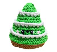 Songelt Bel cappello a forma di albero di Natale, morbido, in acrilico, lavorato a maglia, per uomini e donne, bambini, per le festività natalizie, Verde frutta, Taglia unica