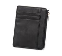 Songelt Blocking Portafoglio da donna in pelle PU compatto portafoglio corto con cerniera portamonete tasca per uso quotidiano e porta carte da viaggio, Nero , Bellezza di massa