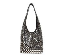 Songelt Borchie alla moda borchiate borsa a tracolla per le donne di moda leggero e pratico PU ascella borse casual borsa alla moda pratica borsa alla moda, BN, One Size