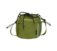 Songelt Borsa a secchiello in nylon unisex compatta con tracolla regolabile Borse a tracolla di grande capacità per viaggi Attività all'aperto Pratica borsa a tracolla in nylon, Verde, One Size