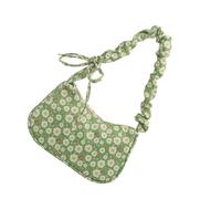 Songelt Borsa a tracolla dal design floreale leggera borsa ascellare pratica tessuto twill tracolla ergonomica uso quotidiano elegante borsa quotidiana, Verde, One Size