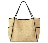 Songelt Borsa a tracolla in paglia alla moda per donne e ragazze borsa di grande capacità borse sotto le ascelle con comoda maniglia borsa tessuta