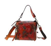 Songelt Borsa a tracolla in pelle vintage da donna con fiore goffrato, borsa a tracolla, borsa a tracolla multiuso per le donne borse grandi per borse da trucco da donna borsa a tracolla da donna