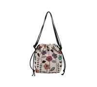 Songelt Borsa a tracolla oversize stampata retrò borsa di tela casual alla moda borsa interna spaziosa multiuso uso quotidiano borsa di tela alla moda per le donne, A, One Size