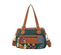 Songelt Borsa a tracolla per le donne borsa in poliuretano pochette alla moda borse a tracolla con tracolla rimovibile per lavoro shopping viaggio borsa hoboes donna, Verde militare, One Size