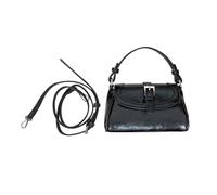 Songelt Borsa a tracolla per le donne borse a tracolla con tracolla rimovibile in pelle PU pochette toted Handbas borse con chiusura a fibbia borsa a tracolla per le donne, Nero , One Size