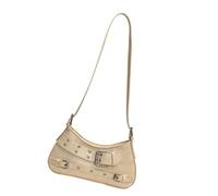 Songelt Borsa a tracolla per le donne pochette da sera borsa borsa in pelle PU borsa ascellare con chiusura a cerniera semplice borsa borsa, Beige, One Size