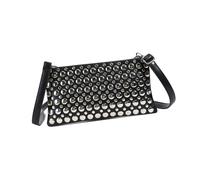 Songelt Borsa a tracolla singola da donna alla moda con borchie a pois e cinturino regolabile in pelle PU borsa sotto le ascelle per uso quotidiano borsa alla moda, Nero , One Size