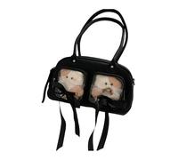 Songelt Borsa a tracolla trasparente alla moda Itabag Borsa a tracolla con display anime borsa a tracolla per donne ragazze regali moda Hanbag borsa a tracolla, Nero , One Size