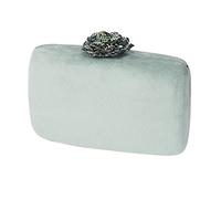 Songelt Borsa da donna alla moda da ballo, da donna, per festa di nozze, con fiore, pochette da sera, banchetto, borsa a tracolla da donna, Verde chiaro, One Size