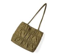 Songelt Borsa da donna Borsa ad ascella di grande capacità elegante a spalla pieghettata pendolarismo semplice ascella donna elegante spalla semplice ascella grande capacità ascella, Verde, One Size