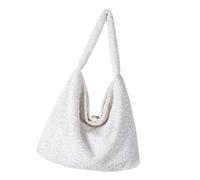 Songelt Borsa da donna con paillettes elegante borsa a tracolla glitterata grande capacità borse da sera per feste shopping e lavoro borsa a tracolla, bianco, One Size