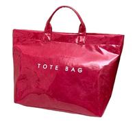 Songelt Borsa da donna in carta kraft increspata con texture di grande capacità borse con manico superiore per uso quotidiano borsa per la spesa da viaggio borsa in carta kraft, B, One Size