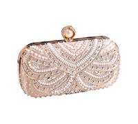 Songelt Borsa da sposa da donna con strass pochette borsa a tracolla all-matching elegante catena da sera tracolla donna strass sera elegante pochette per banchetto, Champagne, One Size