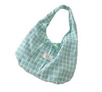 Songelt Borsa ergonomica per le donne Pratica e spaziosa borsa a tracolla casual borse ascellari per spiaggia viaggi o shopping leggero Carryall, Blu e verde., One Size