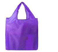 Songelt Borsa per la spesa pieghevole pieghevole in poliestere leggero multifunzionale della borsa di stoccaggio di grande capacità delle borse della spesa riutilizzabili della spesa, Viola, One Size