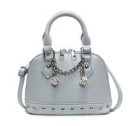 Songelt Borse a tracolla e a tracolla da donna alla moda 2025 in PU lucido borse con eleganti decorazioni a rivetto per uso quotidiano borsa in PU lucida, Blu, One Size