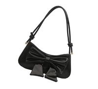 Songelt Borse a tracolla piccole da donna con fiocco in pelle PU borse a tracolla Hoboes borsa con tracolla regolabile Hoboes borsa con tracolla regolabile, Nero , One Size
