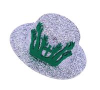 Songelt Cappello da gentiluomo retrò unisex elegante cappello decorativo costume carnevale per feste a tema ed eventi speciali regolabile in feltro