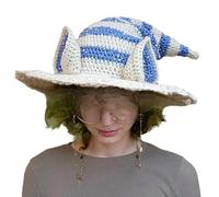 Songelt Cappello da strega con design elegante lavorato a maglia copricapo per festa di Halloween Capodanno decorazione sfondo per bambini e adulti