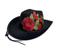 Songelt Cappello occidentale alla moda per adulti giorno della morte cappello moda addio al celibato festa musicale festival spettacoli teatrali accessorio