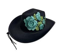 Songelt Cappello occidentale alla moda per adulti giorno della morte cappello moda addio al celibato festa musicale festival spettacoli teatrali accessorio