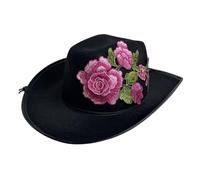 Songelt Cappello occidentale alla moda per adulti giorno della morte cappello moda addio al celibato festa musicale festival spettacoli teatrali accessorio