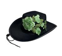 Songelt Cappello occidentale alla moda per adulti giorno della morte cappello moda addio al celibato festa musicale festival spettacoli teatrali accessorio