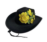 Songelt Cappello occidentale alla moda per adulti giorno della morte cappello moda addio al celibato festa musicale festival spettacoli teatrali accessorio