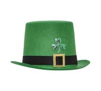 Songelt Cappello Shammock verde per il giorno di San Patrizio cappello alto copricapo festa irlandese festa nazionale cappelli festival puntelli carnevale copricapo