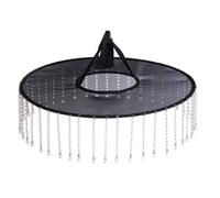 Songelt Cappello tradizionale cinese antico costume garza cappello spadaccini veli per donne uomini Halloween fasce regolabili Douli