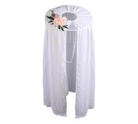 Songelt Cappello tradizionale cinese antico costume garza cappello spadaccini veli per donne uomini Halloween fasce regolabili Douli