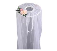 Songelt Cappello tradizionale cinese antico costume garza cappello spadaccini veli per donne uomini Halloween fasce regolabili Douli