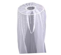 Songelt Cappello tradizionale cinese antico costume garza cappello spadaccini veli per donne uomini Halloween fasce regolabili Douli