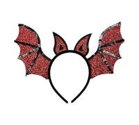 Songelt Cerchietti per capelli da diavolo per foto festive, per Halloween, con ali di Halloween, fasce per capelli divertenti per festival musicali, Halloween, pipistrello