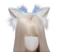 Songelt Cerchietto da donna con orecchie di animale in peluche con orecchie pelose anime per Halloween, Natale, cosplay, accessori pelosi per feste di Halloween