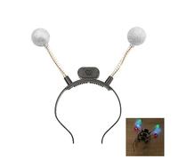 Songelt Cerchietto per capelli alieno lampeggiante per bambini adulti carnevale costume da festa cerchietto incandescente fascia accessori per feste di Halloween fascia aliena accessori per giochi
