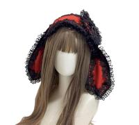 Songelt Cerchietto per capelli con conigli, accattivante accessorio per capelli in pizzo gotico per Halloween, cosplay, giochi di ruolo, stile gotico