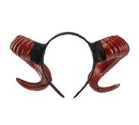 Songelt Cerchietto per capelli con corno di capra in resina, per adulti, cosplay, costume da donna, per feste di Halloween
