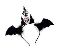 Songelt Cerchietto per capelli con pipistrello di Halloween, morbido e leggero, accessorio per cosplay, feste in costume ed eventi a tema, ornamento unico per capelli di Halloween