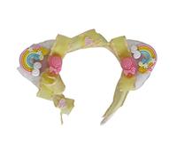 Songelt Cerchietto per capelli in peluche con orecchie di orso animale, fascia per capelli con fiocco per Halloween, cosplay, travestimento con orecchie di animali