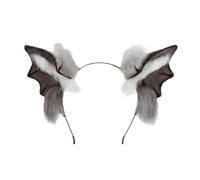 Songelt Cerchio per capelli con pipistrelli succhiasangue giocosità orecchie di animale fasce per capelli semplici anelli per capelli per adulti bambini fatti a mano realistici orecchie di animale
