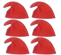 Songelt Confezione da 6 cappelli da elfi per feste di Natale, per uomini e donne, accessori eleganti, fatti a mano, cappelli sfusi per adulti