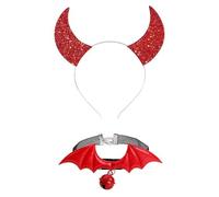 Songelt Cool Girls Choker Collar Dark Black Roses Party Hair Hoop Gothic Cosplay Festa di Compleanno Puntelli Bat Wing Makeup Fascia
