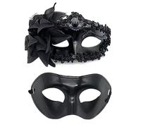 Songelt Coppia Masquerade Carnevale Mardi Gras Prom Teatrale Cosplay Party Masque Pizzo Mardi Gras